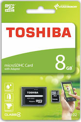 Toshiba M102 microSDHC 8GB Klasse 4 Standard-Geschwindigkeit mit Adapter