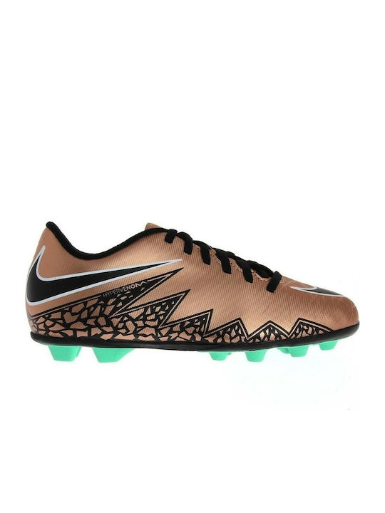 Παιδικά Ποδοσφαιρικά Παπούτσια  Jr. Hypervenom Phade FG-R με Τάπες Χρυσά