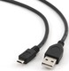 Cablexpert Regulär USB 2.0 auf Micro-USB-Kabel Schwarz 1m (CCP-MUSB2-AMBM-1M) 1Stück