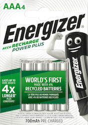 Energizer Power Plus AAA 700mAh 1.2V 4τμχ