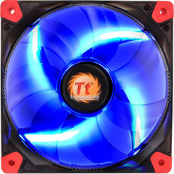 Thermaltake Luna 12 LED Gehäuselüfter 120mm mit Blau Beleuchtung und Verbindung 3-polig 1Stück