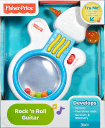 Fisher Price Musikinstrument Rock 'n Roll Guitar mit Musik für 3++ Monate