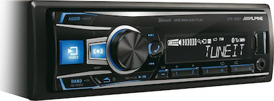 Alpine Ηχοσύστημα Αυτοκινήτου Universal 1DIN (Bluetooth/USB/AUX) με Αποσπώμενη Πρόσοψη