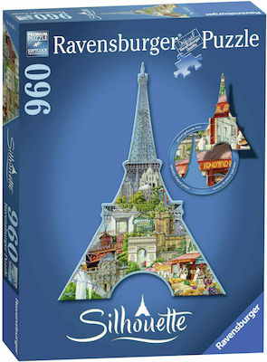 (Silhouette) Eiffelturm Puzzle 2D 960 Pieces