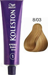 Wella Koleston Βαφή Μαλλιών 8/03 Ξανθό Ανοιχτό ...