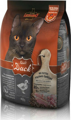 Leonardo Adult Duck Dry Food for Adult Cats with Duck / Rice 0.4kg