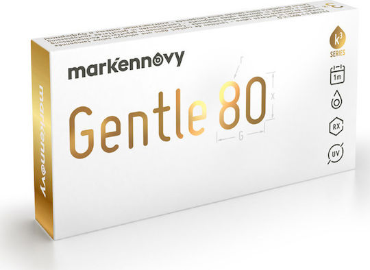 Mark'ennovy Gentle 80 Multifocal 3 Monthly Multifocal Contact Lenses Silicone Hydrogel with UV Protection