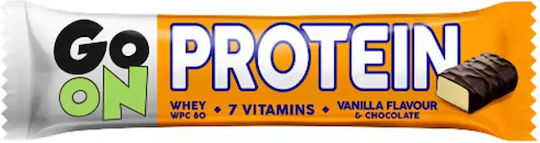 Go On Nutrition Протеинов бар с 20% протеин и вкус ванилия с шоколад 50 г
