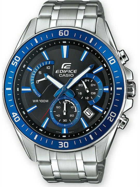 Casio Edifice Ανδρικό Ρολόι 47mm Χρονογράφος Μπ...