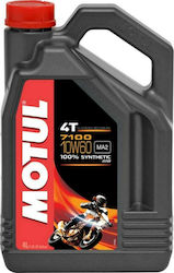 Motul 7100 4T Synthetic Motorcycle Oil for Four-Stroke Engines 10W-60 4lt