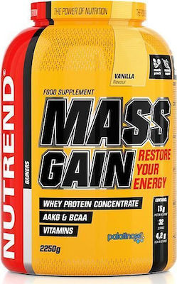 Nutrend Mass Gain Whey Protein with Flavor Vanilla 2.25kg