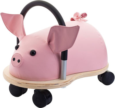 Wheelybug Animal Walker Pig Small Baby Walker Animal Ride On for 12++ Months Pink