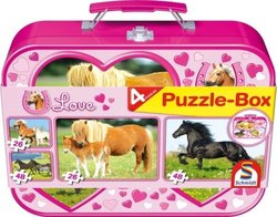 Puzzle pentru Copii Valiză: 2x26 & 2x 26buc Schmidt Spiele