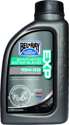 Bel-Ray EXP Synthetic Ester Blend 4T Ημισυνθετικό Λάδι Μοτοσυκλέτας για Τετράχρονους Κινητήρες 15W-50 1lt