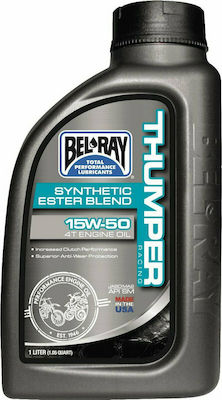 Bel-Ray Thumper Racing Synthetic Ester Blend 4T Συνθετικό Λάδι Μοτοσυκλέτας για Τετράχρονους Κινητήρες 15W-50 1lt