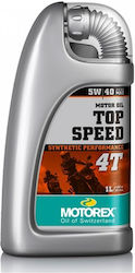 Motorex Top Speed 4T Συνθετικό Λάδι Μοτοσυκλέτας για Τετράχρονους Κινητήρες 10W-30 1lt