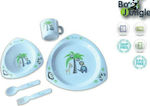 Bo Jungle Feeding Set made of Plastic Multicolour 5pcs