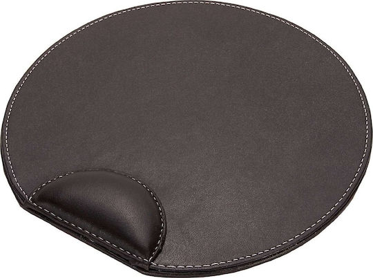 Osco Mouse Pad with Wrist Support Brown 250mm 1935 Leather