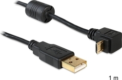 DeLock 1m Angle (90°) USB 2.0 to micro USB Cable (83148)