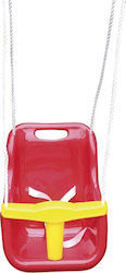 Amila Κούνια με Προστατευτικό και Ζώνη Ασφαλείας Πλαστική για 1+ Ετών Κόκκινη
