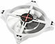 Zalman DF14RL Case Fans 140mm 1200rpm 63cfm with Red LED Colour and 3-Pin Connection White
