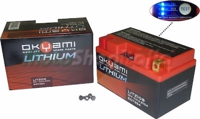 Okyami YTZ10S - YTX12-BS - YT12A-BS Motorradbatterie mit Kapazität 210Ah