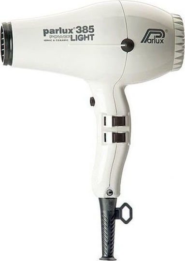 Parlux 385 Power Light Ionic Professional Hair Dryer 2150W White