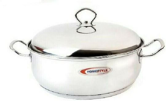 Homestyle Βαθιά Ανοξείδωτη Κατσαρόλα 8.5lt / 28cm