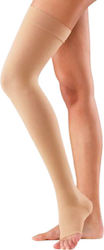 Sanyleg Θεραπευτική Κάλτσα Ριζομηρίου Graduated Compression Thigh High Stockings Compression Class 1 Beige