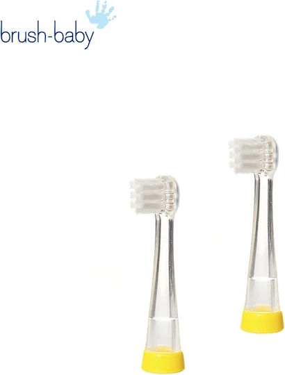 Brush Baby Replacement Heads for Babysonic Electric Toothbrush 2 Pieces for 0m+