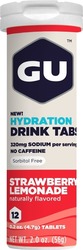 GU Hydration Drink Strawberry Lemonade 12 eff. tabs