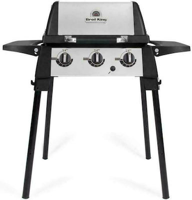 Broil King Porta-Chef 320 Portabil Grătar pe gaz Grătar din fontă Grătar 55bucx34buccm cu 3 arzătoare 5.25kW