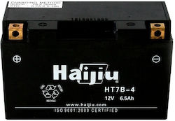 HaiJiu HT7B-4 GEL Motorradbatterie BT7B-4 mit Kapazität 6.5Ah HT7B-BS