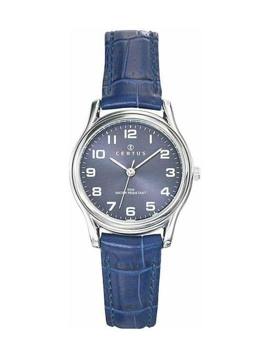 Certus Uhr mit Blau Lederarmband 644376