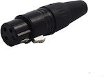 Plug XLR female Black