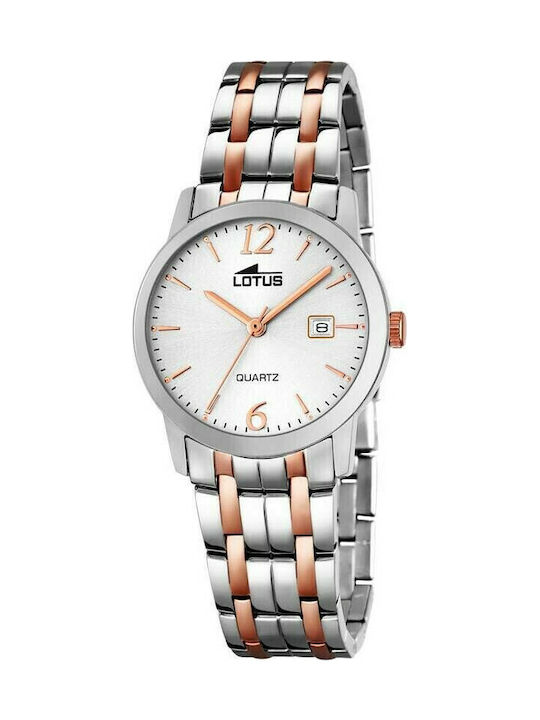 Lotus Watches Ceas de Damă cu Argintiu Brățară Metalică