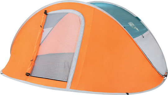 Bestway Pavillo Nucamp 4 Automatic Camping Tent Pop Up Orange 3 Seasons for 4 People 240x210x100cm