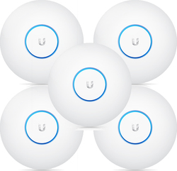 Ubiquiti UAP-AC-PRO Access Point Wi‑Fi 5 Dual Band (2.4 & 5GHz) σε Πενταπλό Kit