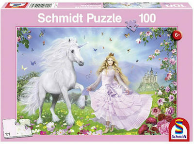 Παιδικό Puzzle The Unicorn Princess 100pcs για 6+ Ετών Schmidt Spiele