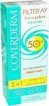 Coverderm Filteray Plus 2 in 1 Tinted Soft Brown Oily/A Waterproof Sunscreen Cream Face SPF50 with Color 50ml