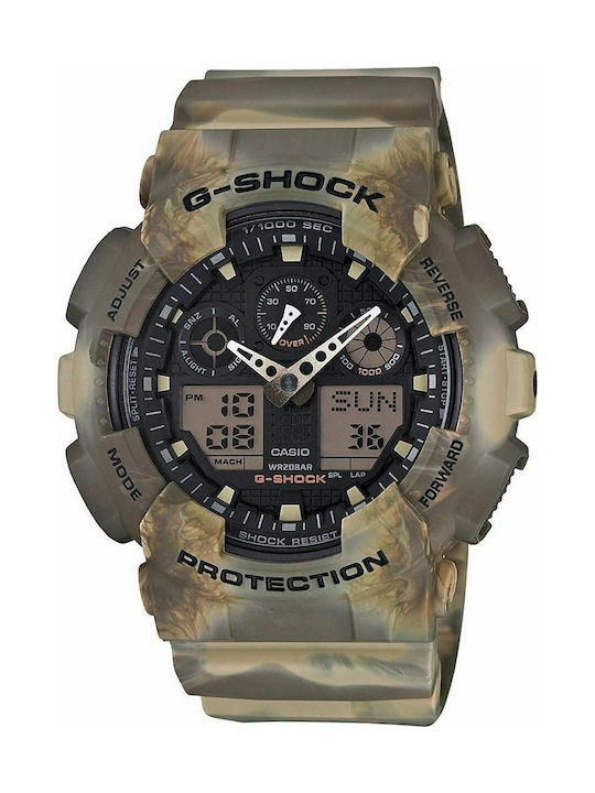 Casio G-Shock Ρολόι Χρονογράφος Μπαταρίας με Καουτσούκ Λουράκι