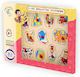 Wooden Kids Peg Puzzle Games II Colored 11pcs Anelixi