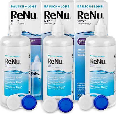 Bausch & Lomb Renu MPS Sensitive Eyes Υγρό Φακών Επαφής 3x360ml