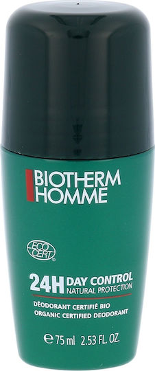 Biotherm Homme 24h Day Control Natural Protect Natural Deodorant 24h Roll-On Aluminium Free 75ml