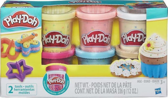 Hasbro Play-Doh Plasticine - Game Confetti Compound for 3+ Years, 6pcs B3423