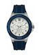 Guess W0674G4 Watch Chronograph Battery with Blue Rubber Strap W0674G4