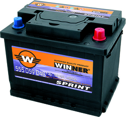 Winner Batterie Auto Sprint 12V mit Kapazität 45Ah und CCA 360A Winner Batterie Auto Sprint 12V mit Kapazität 45Ah und CCA 360A