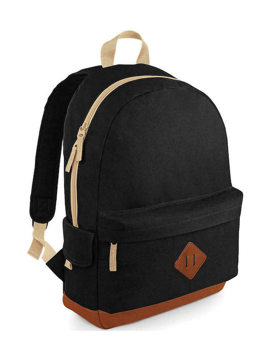 Bagbase BG825 - Black Fabric Backpack Black 18lt