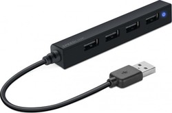 SpeedLink Snappy Slim Usb Hub 4-port USB Hub 4 Θυρών (USB-A) SL-140000-BK SpeedLink Snappy Slim Usb Hub 4-port USB Hub 4 Θυρών (USB-A) SL-140000-BK