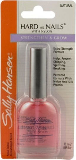 Sally Hansen Hard As Nails With Nylon Natural Θεραπεία με Βιταμίνη Ε 13.3ml